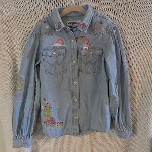 Wrangler Denim Shirt with Embroidered Details